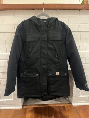 Carhartt Quick Duck Sawtooth Parka Women's Black Medium (8/10)
